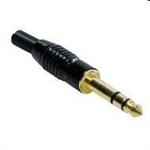 SPINA JACK 6,3MM STEREO NERA,CON GUIDACAVO
