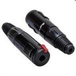 PRESA JACK 6,3MM STEREO NERO VOLANTE C/BLOCCO ANTISGANCIO