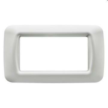 PLACCA 4 POS.BIANCO NUVOLA TOP SYSTEM
