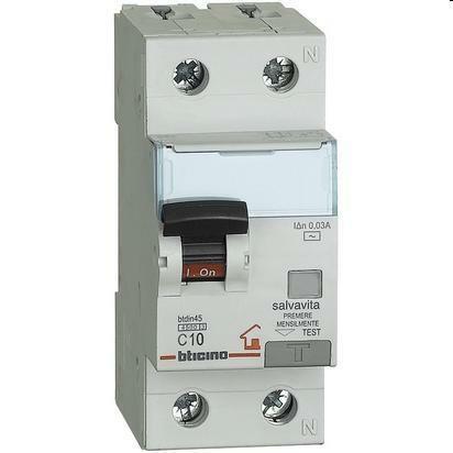 BTDIN-RS - MAG. DIFF AC 1P+N 30MA 6A 4500