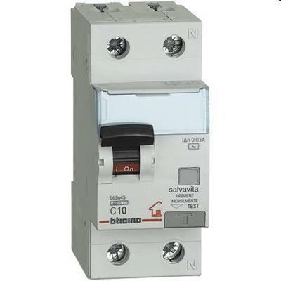 BTDIN-RS - MAG. DIFF AC 1P+N 30MA 6A 4500